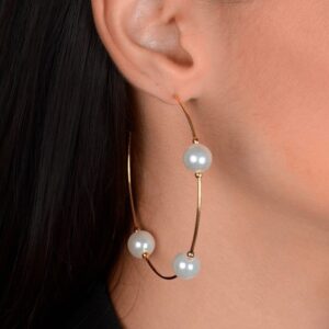 Brinco  Pérolas do Mar Ouro 24 k